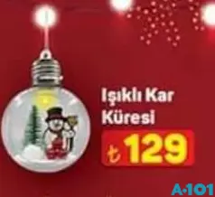 IŞIKLI KAR KÜRESİ fiyat ve kampanya bilgisi